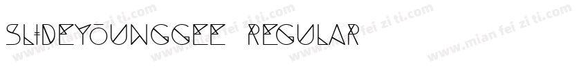 slideyoungGEE Regular字体转换